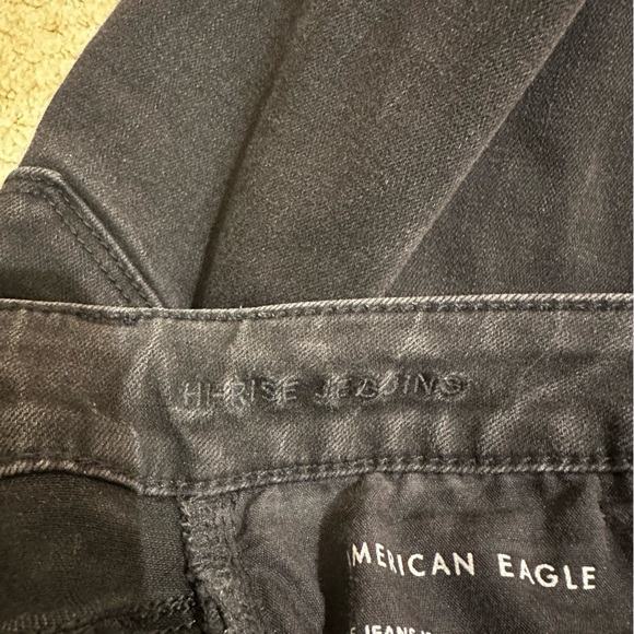 American Eagle Black Jeans Hi Rise Jegging - Picture 3 of 4